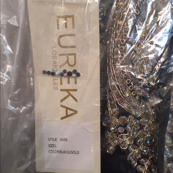 Fashion Eureka 6009 Black sequin sweetheart Gown - Picture 2 of 7